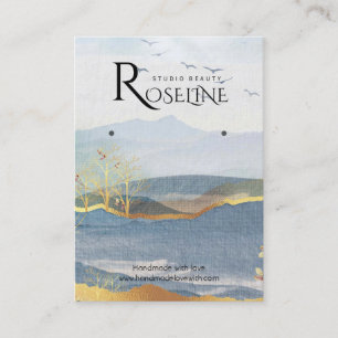 Gold Landscape Paint Soft Juwelendisplay Visitenkarte