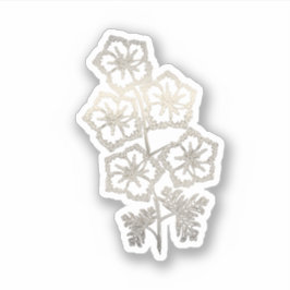 Gold Larkspur Blume Aufkleber