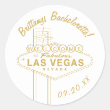 Gold Las Vegas Sign Wedding Welcome Bachelorette