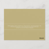 Gold Lash Wings Vielen Dank einfach White Postkarte (Rückseite)