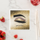 Gold Lashes Eye Serviette (Beispiel)