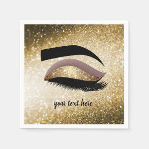 Gold Lashes Eye Serviette