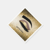 Gold Lashes Eye Serviette (Ecke)