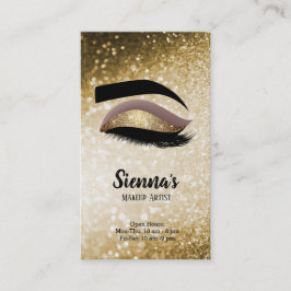 Gold Lashes Eye Visitenkarte