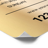 Gold Lashes Poster (Ecke)