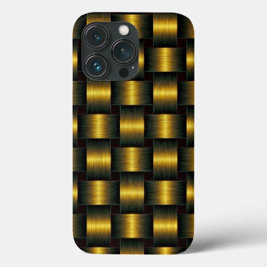 Gold Lattice iPhone Case (Rückseite)