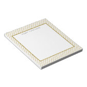 Gold Lattice Personalisiert Notepad 5.5" x 6" Notizblock (angewinkelt)