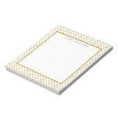 Gold Lattice Personalisiert Notepad 5.5" x 6" Notizblock (Rotiert)