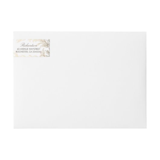 Gold Laurel Blätter Hochzeit (Vorderseite)