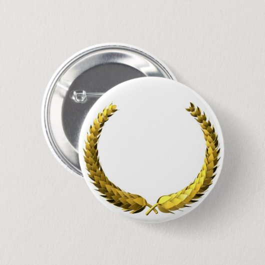 Gold Laurel Wreath Button (Vorne & Hinten)