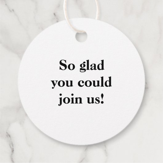 Gold Laurel Wreath Geschenkanhänger (Rückseite)