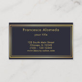 GOLD LAUREL WREATH-LOGO VISITENKARTE (Rückseite)