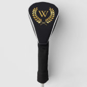 Gold Laurel Wreath Monogram Golf Headcover (Vorderseite)