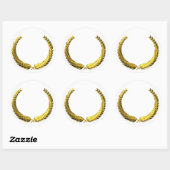 Gold Laurel Wreath Sticker (Blatt)