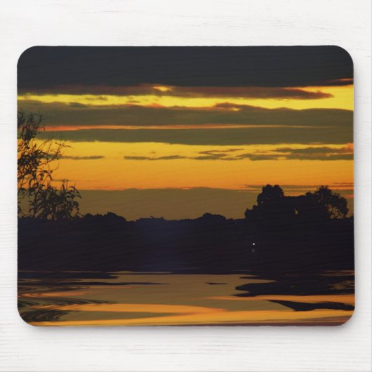 Gold Layers Sunset Mousepad (Vorne)