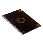 Gold Leaf Blume Leather Look Goth Notebook Notizblock (Rechte Seite)