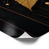 Gold Leaf Burst Poster (Ecke)