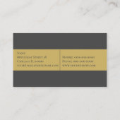 Gold Leaf Business Card Visitenkarte (Rückseite)