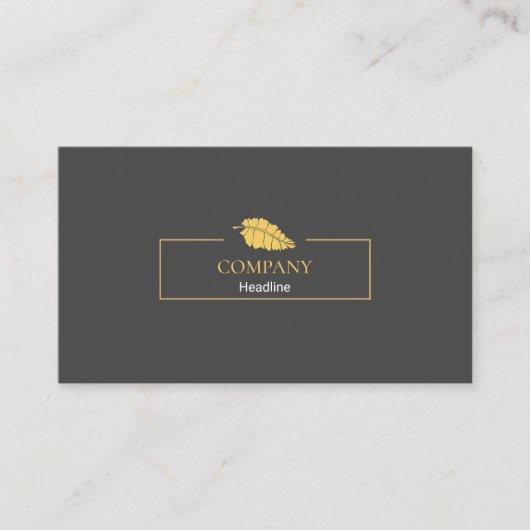 Gold Leaf Business Card Visitenkarte (Vorderseite)