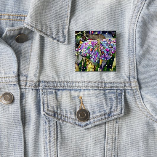 Gold Leaf Butterfly Button (Beispiel)