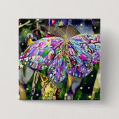 Gold Leaf Butterfly Button (Vorderseite)
