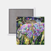 Gold Leaf Butterfly Magnet (Vorderseite/Rückseite)