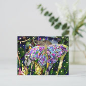 Gold Leaf Butterfly Postkarte (Stehend Vorderseite)
