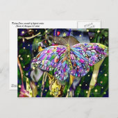 Gold Leaf Butterfly Postkarte (Vorne/Hinten)