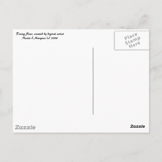 Gold Leaf Butterfly Postkarte (Rückseite)