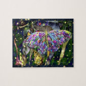 Gold Leaf Butterfly Puzzle (Horizontal)