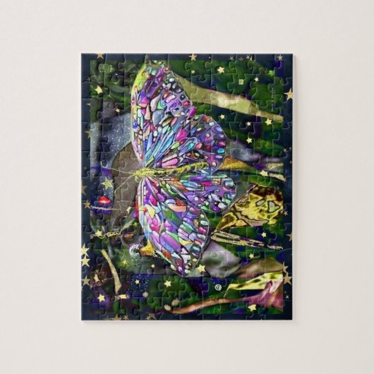 Gold Leaf Butterfly Puzzle (Vertikal)