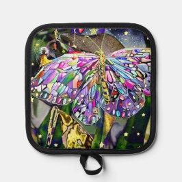 Gold Leaf Butterfly Topflappen