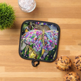 Gold Leaf Butterfly Topflappen