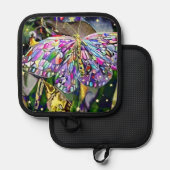 Gold Leaf Butterfly Topflappen (Vorderseite/Rückseite)