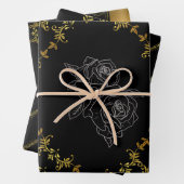 Gold Leaf Collection - Umschlagpapier Geschenkpapier Set (Beispiel)