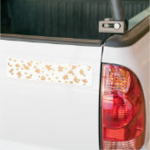 Gold Leaf Confetti auf klarem Hintergrund Autoaufkleber (Auf Lkw)