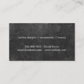 Gold Leaf | Deluxe, Slate Visitenkarte (Rückseite)