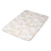 Gold Leaf Designer Große Badematte (Schrägansicht)
