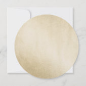 Gold Leaf Elegant Modernes 50. Hochzeitstag Einladung (Rückseite)