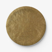 Gold Leaf Foil Lounge Moderne Elegante schicke Hoc Pappteller (Vorderseite)