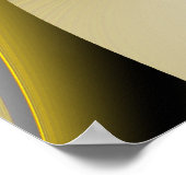 Gold Leaf Fraktal Poster (Ecke)