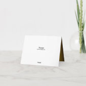 Gold Leaf & Gem 50 Jahre Jubiläum Dankeschön Karte (Rückseite)