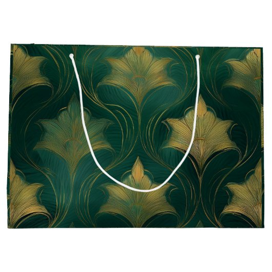 Gold Leaf Große Geschenktüte (Rückseite)