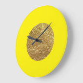 Gold Leaf Große Wanduhr (Winkel)