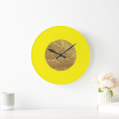 Gold Leaf Große Wanduhr (Zuhause)