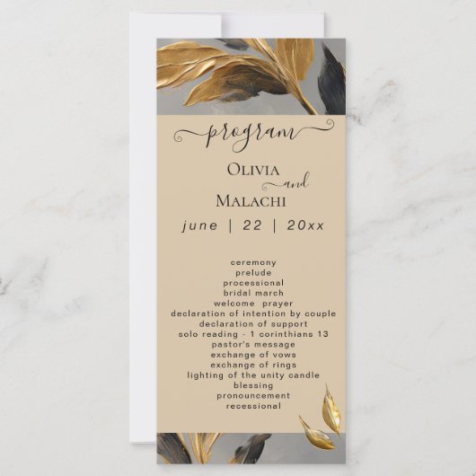 Gold Leaf Impasto Noir (Vorderseite)