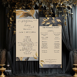 Gold Leaf Impasto Noir