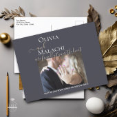 Gold Leaf Impasto Noir Ankündigungspostkarte