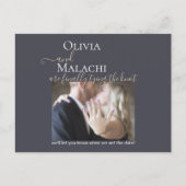 Gold Leaf Impasto Noir Ankündigungspostkarte (Vorderseite)