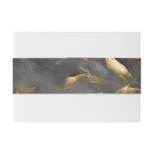 Gold Leaf Impasto Noir Einladungsbanderole (Rückseitenbeispiel)